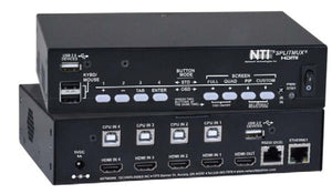 NTI SPLITMUX-USBHD-4RT HDMI Quad Screen Multiviewer with Built-In KVM switch Desktop