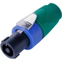 Neutrik NL4FX-5 4 Pole speakON Cable Connector - Green Bushing