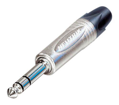 Neutrik NP3X-POS 3 Pole 1/4 Inch Phone Plug Nickel/Nickel