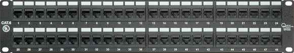 48-Port CAT5E Patch Panel 2RU T568A/B