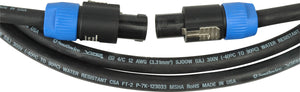 TecNec 8-Conductor 8-Pin to 8-Pin Speakon Speaker Cable 100FT