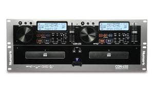 Numark CDN450 Rack-Mount Professional Dual MP3/CD Player with Anti-Shock