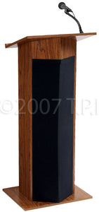 Oklahoma Sound 111PLS 30W Powered Floor Lectern Walnut