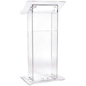 Oklahoma Sound 401S Clear Acrylic Lectern with Shelf