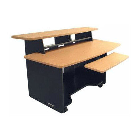 OmniRax Prestox4 AV Desk - Mahogany