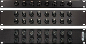 Connectronics PB8-XLQ 8-Channel XLR/1/4 Inch Patch Bay