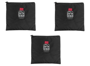 Portabrace CS-B93 Cam-Corder Stuff Sack - Set of 3 - Black