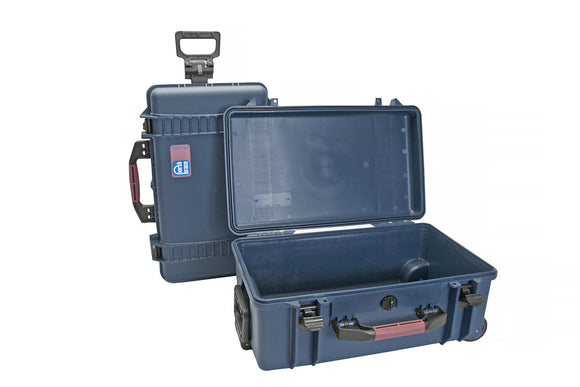 Portabrace PB-2550E Airtight Hard Case with Wheels - Medium - Blue