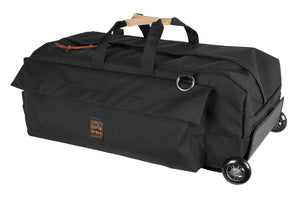 Portabrace RIG-6SRKOR Run Bag-Style Carrying Case with Off-Road Wheels and Accessories - Black - Medium