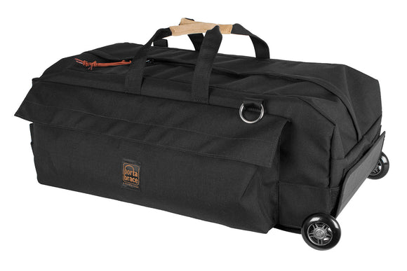 Portabrace RIG-6SRKOR Run Bag-Style Carrying Case with Off-Road Wheels and Accessories - Black - Medium