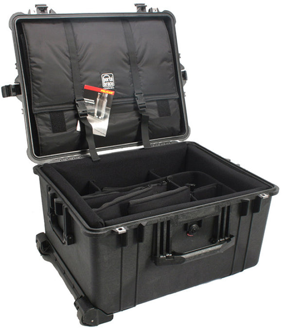 Pelican 1620 Black Case with PortaBrace PB-1620DKO Interior Divider Kit