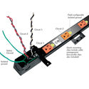 Middle Atlantic PDT-1015C-NS20 10 Outlet PDT Power Strip with 20 Ft. Cord