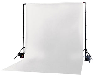 Photoflex DP-MCK002 10 x 20 Ft. White Solid Muslin BackDrop