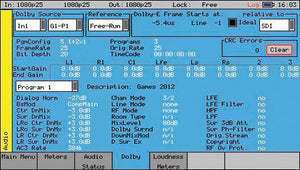 Leader Phabrix PHRXO-BDA Dolby Metering Timing and Metadata