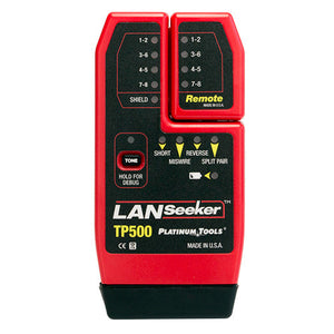 Platinum Tools TP500 LanSeeker Cable Tester. Clamshell.