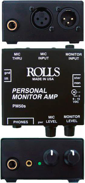 Rolls PM50S Personal Headphone Monitor Amp