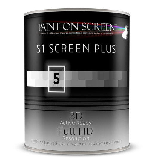 Paint On Screen - S1 Screen Paint Silver - 1 Gallon