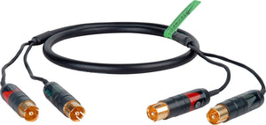 Professional Mogami MG-2930 Patching Audio Cable with Neutrik Profi 2 RCA to 2 RCA Connectors 10FT