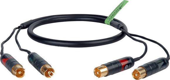 Professional Mogami MG-2930 Patching Audio Cable with Neutrik Profi 2 RCA to 2 RCA Connectors 3FT