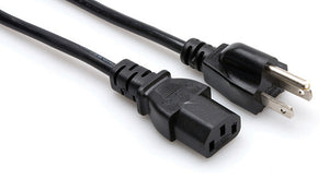 Hosa PWC-143 Power Cord IEC C13 to NEMA 5-15P 3 ft