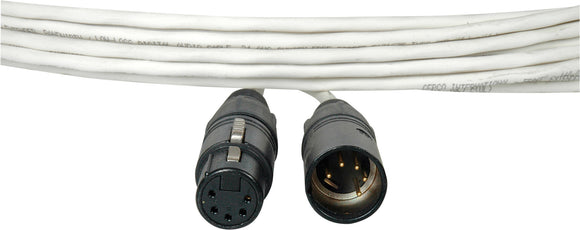 TecNec Plenum DMX Lighting Control Cable 5-Pin XLR-Male to Female 200FT