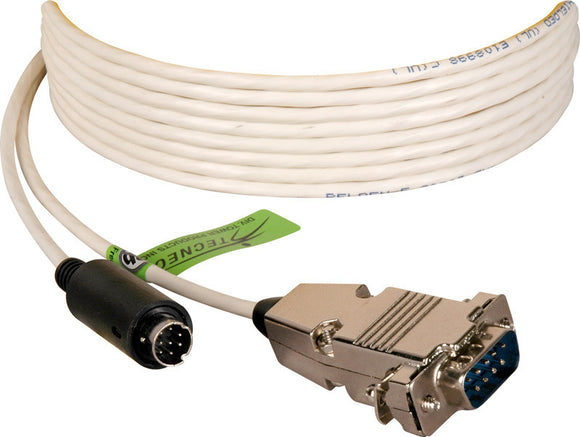 Plenum Visca Camera Control Cable 9-Pin D-Sub Male to 8-Pin DIN Male 150FT