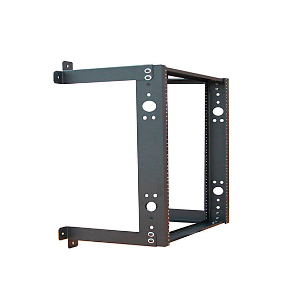 Quest WR1928-16-02 2-Post Fixed Wall Mount Rack - 16U