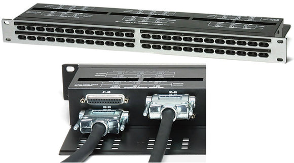 Redco 96 Point TT Bantam Patchbay with 25-Pin D-Sub Rear Connectors