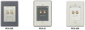 RDL RCX-J2S Dual RCA Input Wallplate Assembly Terminal Block Stainless