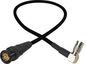 Laird Red One Video 3G SDI DIN RA 1.0/2.3 to BNC Adapter Cable - 1 Foot - Black