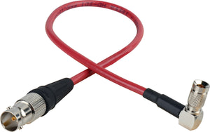 Laird Red One Video 3G SDI DIN RA 1.0/2.3 to BNC-F Adapter Cable - 1 Foot - Red