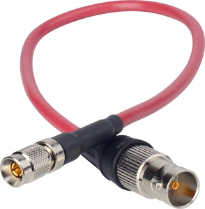 Laird Red One Camera 3G SDI DIN 1.0/2.3 to BNC Female Adapter Cable - 1 Foot-Red