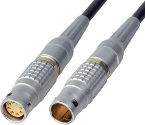 Power Cable 12V/24V DC - Lemo 3B-8M to 3B-8F - 5 Foot