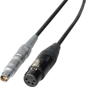 Power Cable 12V DC - Lemo 1S 3P SG to XLF4 - 3 Foot