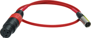 Laird Mini XLR-M to XLR-F Red One Camera Audio Input Cable - 10 Foot