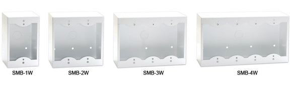 RDL SMB-3W 3-Gang Surface Mount Box for Decora Remote Controls and Panels White