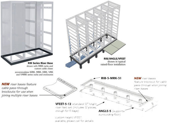 4 Bay Riser Base For 31in Deep MRK Rack