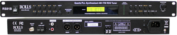 Rolls RS81B Quartz PLL Synthesized AM/FM Tuner