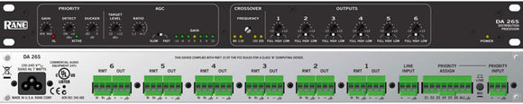 Rane DA26S Paging Distribution Amplifier