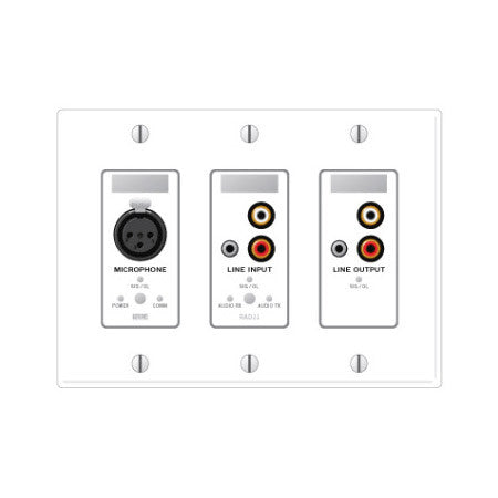 Rane RAD11 XLR Mic In & Mono RCA/3.5 Line In Stereo RCA/3.5 Line Out - Black