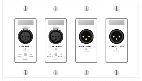 Rane RAD15 Remote Audio Device - 2 XLR Line In 2 XLR Line Out - White