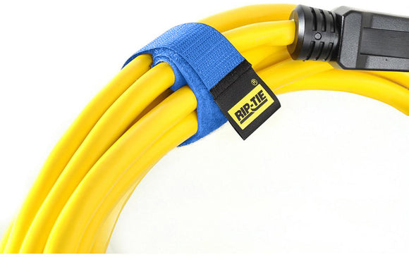 Rip-Tie CableWrap 1x3 Blue 10 Pack