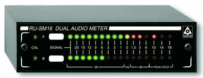 RDL RU-SM16 Dual Audio Meter - Average/Peak/Hold