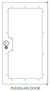 Chief NG1D44P G1 Enclosed Rack Door - 44RU - Plexi