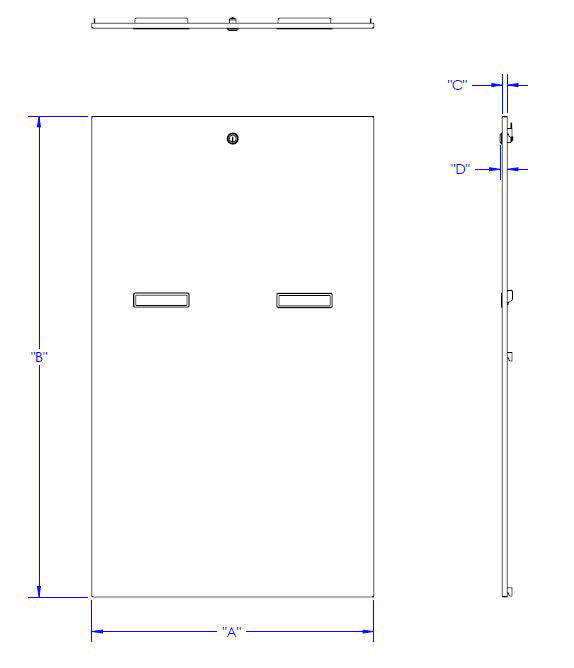 Chief NG1S4433 G1 Side Panels for G1 Series Racks - 44U - 33in Deep