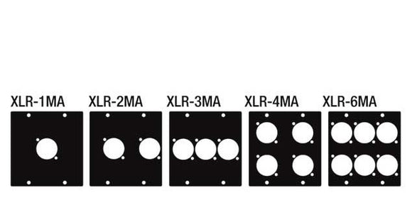 Raxxess XLR-3MA XLR Male 3 Device Modular Panel