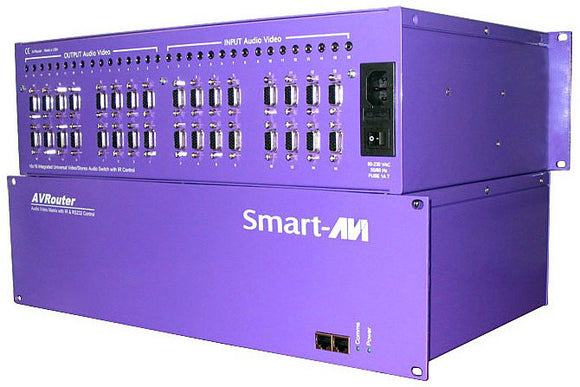 SmartAVI AV16X16AS 16x16 UXGA/Component + Stereo Audio Matrix Router