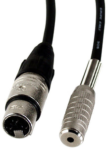 Canare Star-Quad Microphone Cable XLR Female to 3.5mm TS Female 50FT (Multiple Colors)