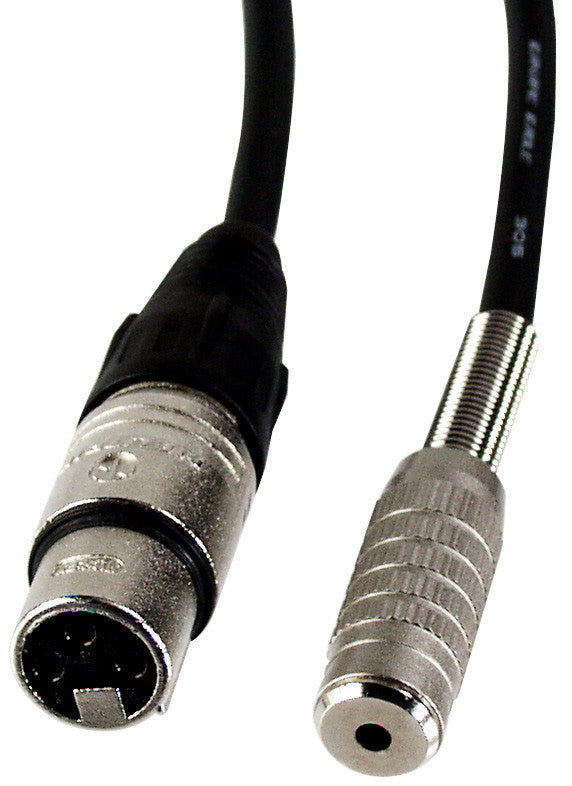 Canare Star-Quad Microphone Cable XLR Female to 3.5mm TS Female 1.5FT (Multiple Colors)