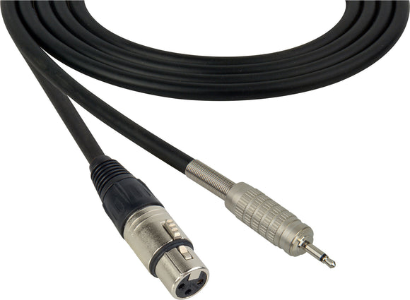 Canare Star-Quad Microphone Cable XLR Female to 3.5mm TS Male 25FT (Multiple Colors)